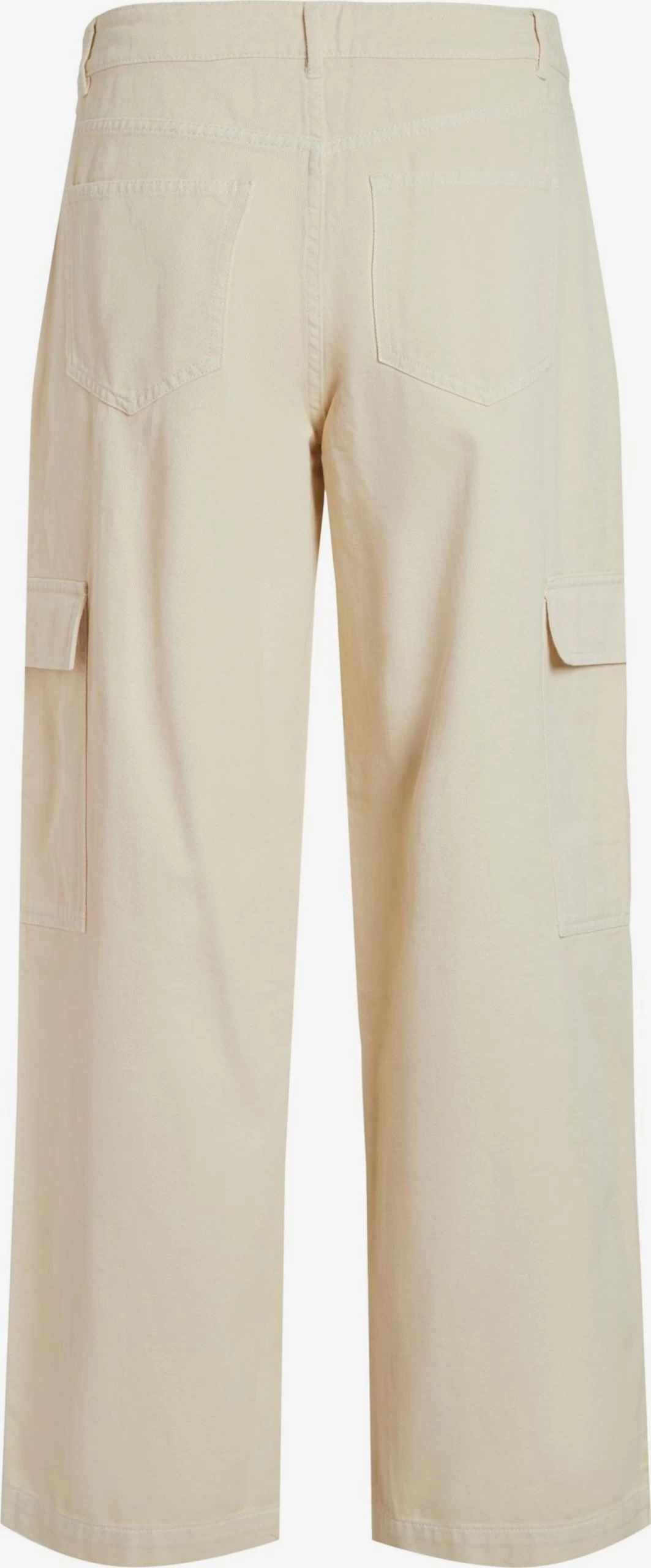 Vila Straight Regular Cargojeans Tilo Dames Crème 2 Vila Straight Regular Cargojeans Tilo Dames Crème - Afbeelding 2