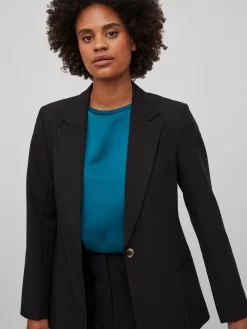 Vila Klassieke Blazers Blazers Lowny Dames Zwart -Vila 00da1b0050c1ea18b081b1f0a42291ca scaled