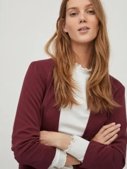 Vila Klassieke Blazers Blazers Her Dames Wijnrood -Vila 0104994286b87999035b0aee44883fcf