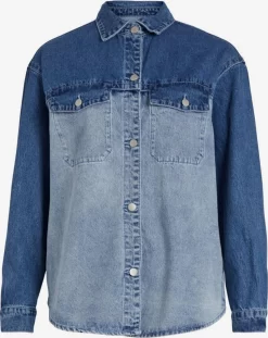 Vila Spijkerblouses Blouse Dames Blauw