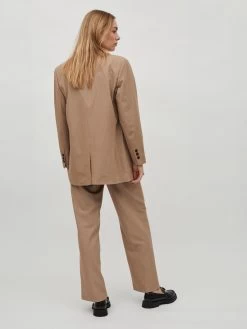Vila Klassieke Blazers Blazers ARONA Dames Lichtbruin -Vila 01b141aeb0ee487deca55a9f244f8747