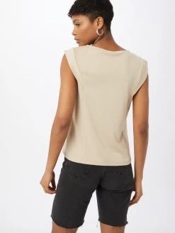 Vila T-shirts Shirt TINNY Dames Beige -Vila 0206fa5b8fc8bdf5dd63f317d53d63c9