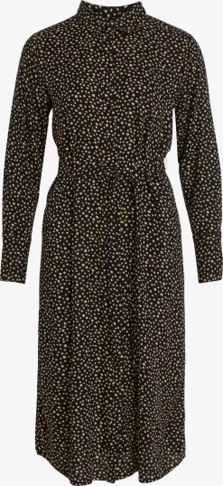 Vila Maxi Jurken Blousejurk Pil Oma Dames Zwart