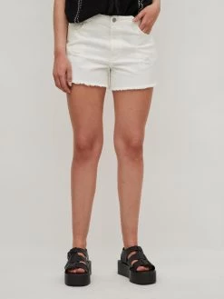 Vila Denim Shorts Regular Jeans Festia Dames Wit -Vila 02f4fe465109bf0eeb2fa39555ff9998