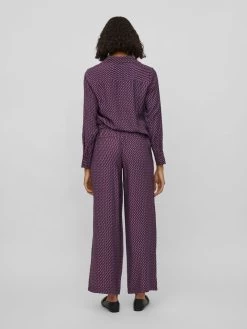 Vila Pantalons Wide Leg Broek Dames Bordeaux -Vila 0323bf06b78a3d5418c028b8e7825366