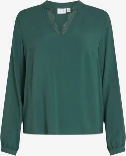 Vila Kanten Blouses Blouse Dames Groen