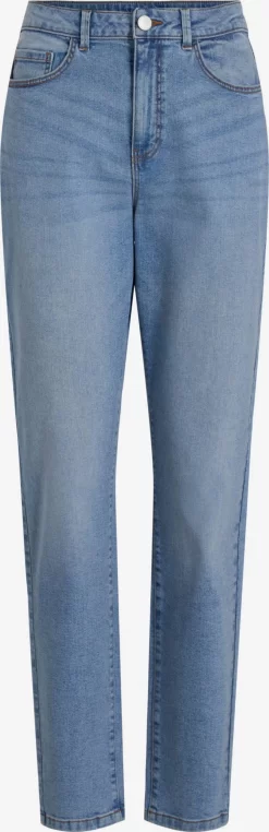 Vila Straight Regular Jeans Naomi Dames Blauw