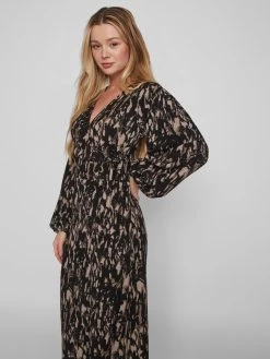 Vila Maxi Jurken Jurk Dames Bruin / Zwart 11 Vila Maxi Jurken Jurk Dames Bruin / Zwart -Vila 0432798653517abd17cd05003df214cc