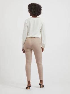 Vila Broeken Skinny Leggings Laura Lou Dames Beige -Vila 057e83b485c070f8180a539cf13e550d