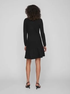 Vila Gebreide Jurken Gebreide Jurk SACHIN Dames Zwart -Vila 058c82d5b6cf0c51c3a82cc80e6110c1