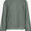 Vila Overhemden Blouse Dames Lichtgroen
