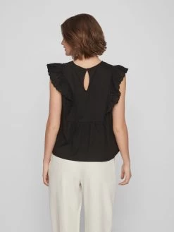 Vila Blouse Tops Blouse Dames Zwart 8 Vila Blouse Tops Blouse Dames Zwart -Vila 0632998f46734d44be1662dd5fbafe6e