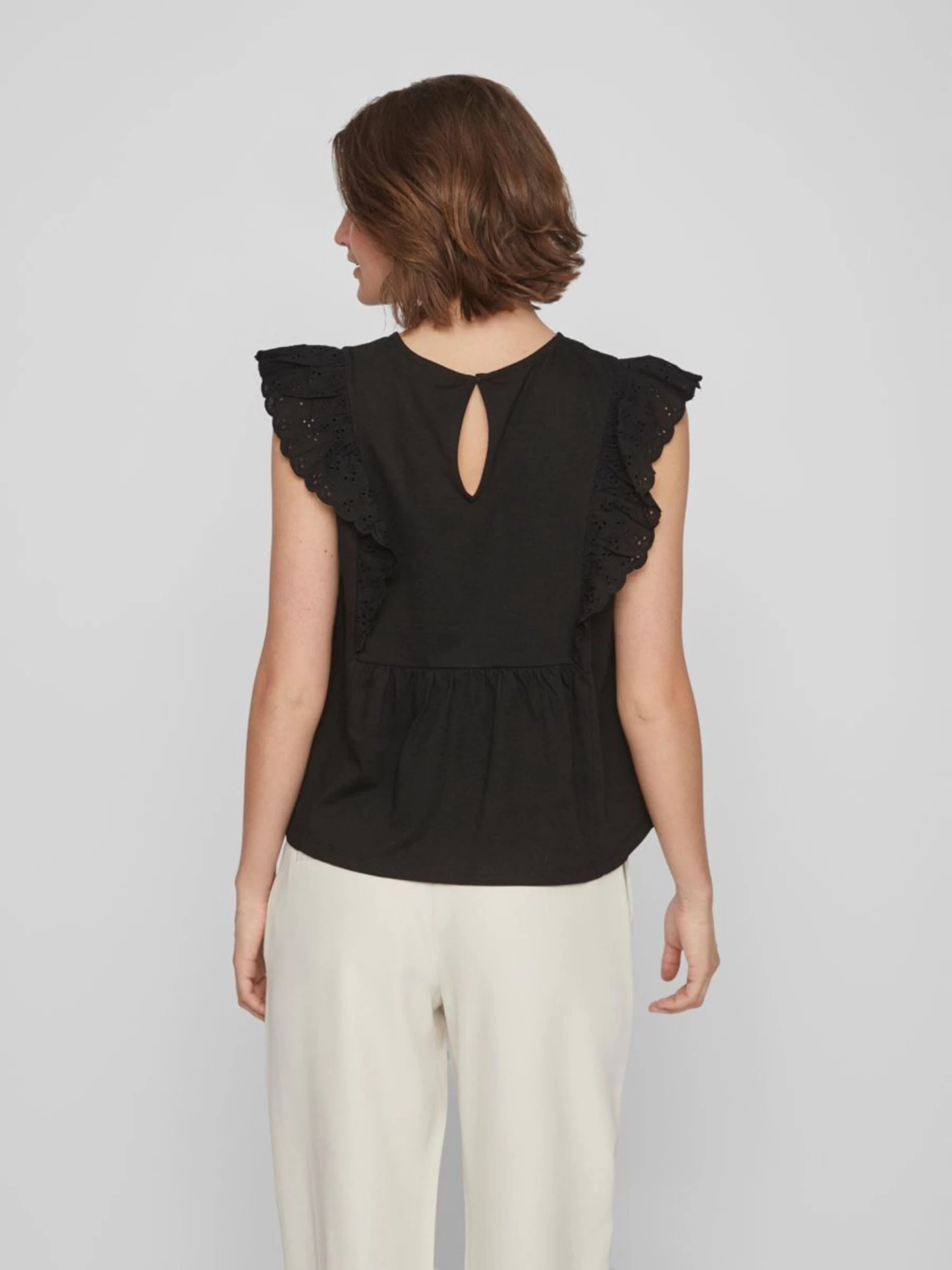 Vila Blouse Tops Blouse Dames Zwart 4 Vila Blouse Tops Blouse Dames Zwart - Afbeelding 4