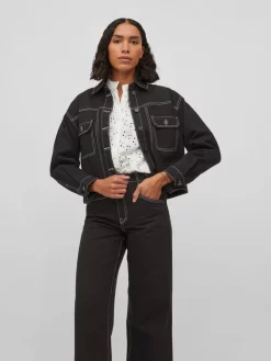 Vila Spijkerjasjes Tussenjas Dames Zwart 9 Vila Spijkerjasjes Tussenjas Dames Zwart -Vila 06b1b34c7b9cb7da1057c961a129165c scaled