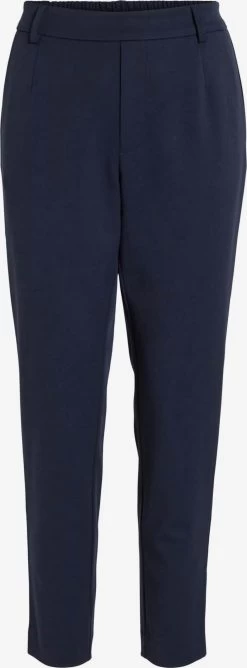 Vila Pantalons Tapered Broek Dames Blauw