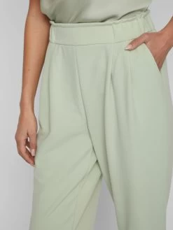 Vila Bandplooibroeken Regular Bandplooibroek Dames Lichtgroen -Vila 06e9911bce4419bf563204ce40e0f3b5