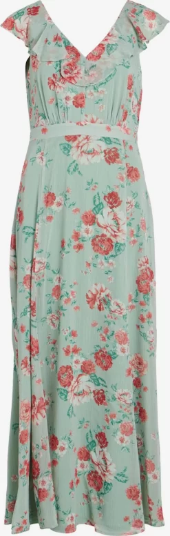 Vila Maxi Jurken Jurk RILLA Dames Pastelgroen