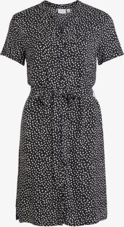 Vila Blousejurken Blousejurk Dames Zwart / Wit