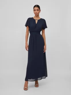 Vila Maxi Jurken Jurk Milina Dames Navy -Vila 07f5082b47c6a0fa386d554b32a4f9d9 scaled