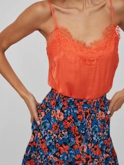Vila Kanten Tops Top CAVA Dames Oranje 11 Vila Kanten Tops Top CAVA Dames Oranje -Vila 0862d5891ec515ab0ee708c60e45d916