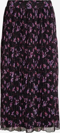 Vila Midi Rokken Rok FALIA Dames Zwart