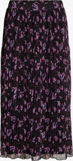 Vila Midi Rokken Rok FALIA Dames Zwart