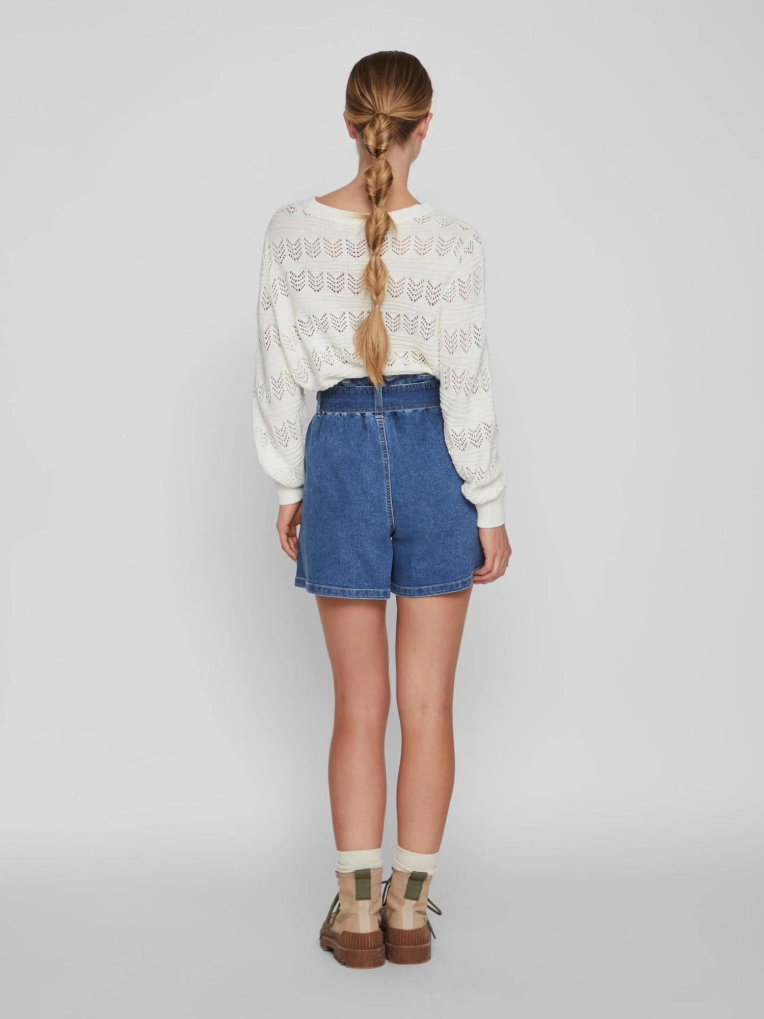 Vila Jeans Loosefit Bandplooi Jeans Fo Dames Blauw 6 Vila Jeans Loosefit Bandplooi Jeans Fo Dames Blauw - Afbeelding 6