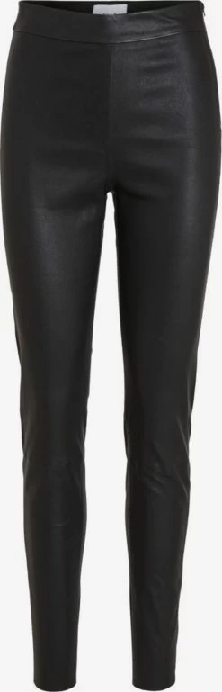 Vila Leren Broeken Skinny Leggings Dames Zwart