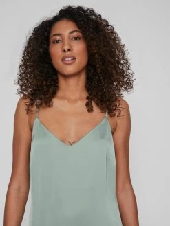 Maxi Jurken Jurk Viellette Dames Kaki -Vila 0afeb66a8c2bbe6bda62c57eb97ed2ff