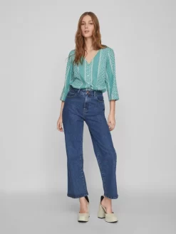 Vila Blouses Met Korte Mouw Blouse Aimi Dames Groen / Jade Groen -Vila 0b1fab58f0b5abbb2203d29583438a83 scaled