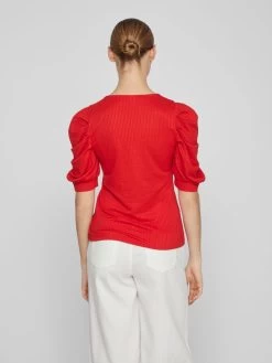 Vila Tops Top Dames Rood -Vila 0b86c3bc7ff747463b668abeac8c73f7