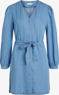 Vila Blousejurken Blousejurk TINKA Dames Blauw