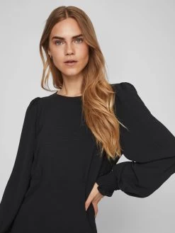 Vila Mini Jurken Jurk Dames Zwart -Vila 0cbce0881acfe31102cc114b2e11578f