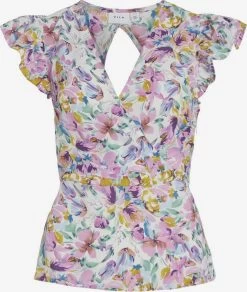 Vila Blouses Met Korte Mouw Blouse Dames Gemengde Kleuren