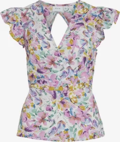Vila Blouses Met Korte Mouw Blouse Dames Gemengde Kleuren