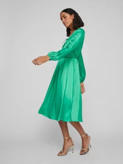 Vila Midi Jurken Jurk Petia Dames Grasgroen -Vila 0cdbaca2719eaef31633cc2251ce103d scaled