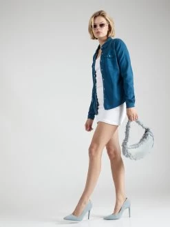 Vila Spijkerblouses Blouse VIBISTA Dames Marine -Vila 0d4caea32d3b34d6c1e094fa3d7bb10c