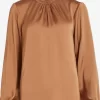 Vila Blouseshirts Blouse Dames Bruin
