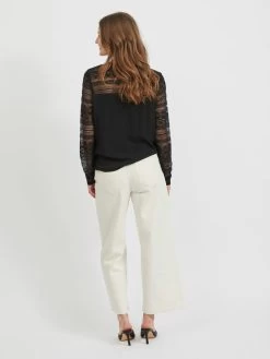 Vila Longsleeves Shirt URIS Dames Zwart -Vila 0e1497e5393c932e04fd575eb8f36f8c