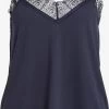 Vila Kanten Tops Top Zetty Dames Marine