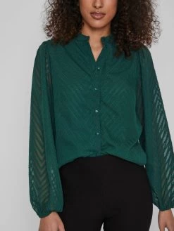 Vila Blouseshirts Blouse Dames Groen -Vila 0ea081d35ae469bf4564ff5ea782e77d