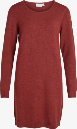 Vila Gebreide Jurken Gebreide Jurk Ril Dames Roestrood