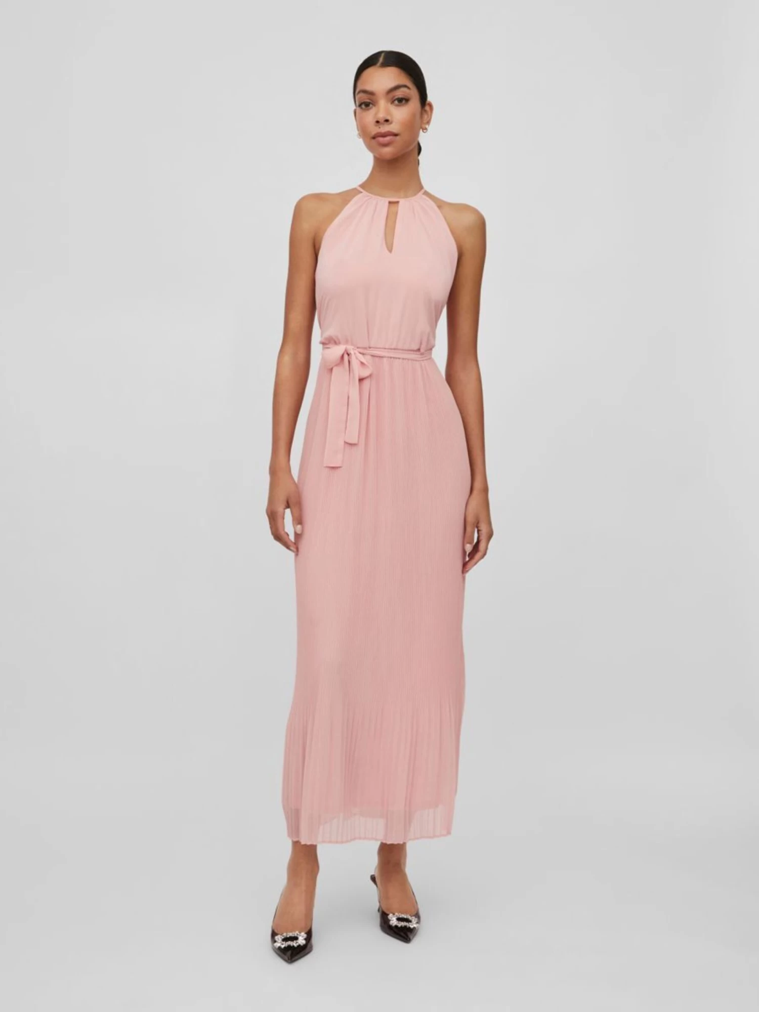 Vila Maxi Jurken Zomerjurk Dames Pink 5 Vila Maxi Jurken Zomerjurk Dames Pink - Afbeelding 5