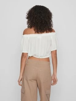 Vila Crop Tops Top Dames Wit -Vila 1033320f302f41a787661cc75f9fb110