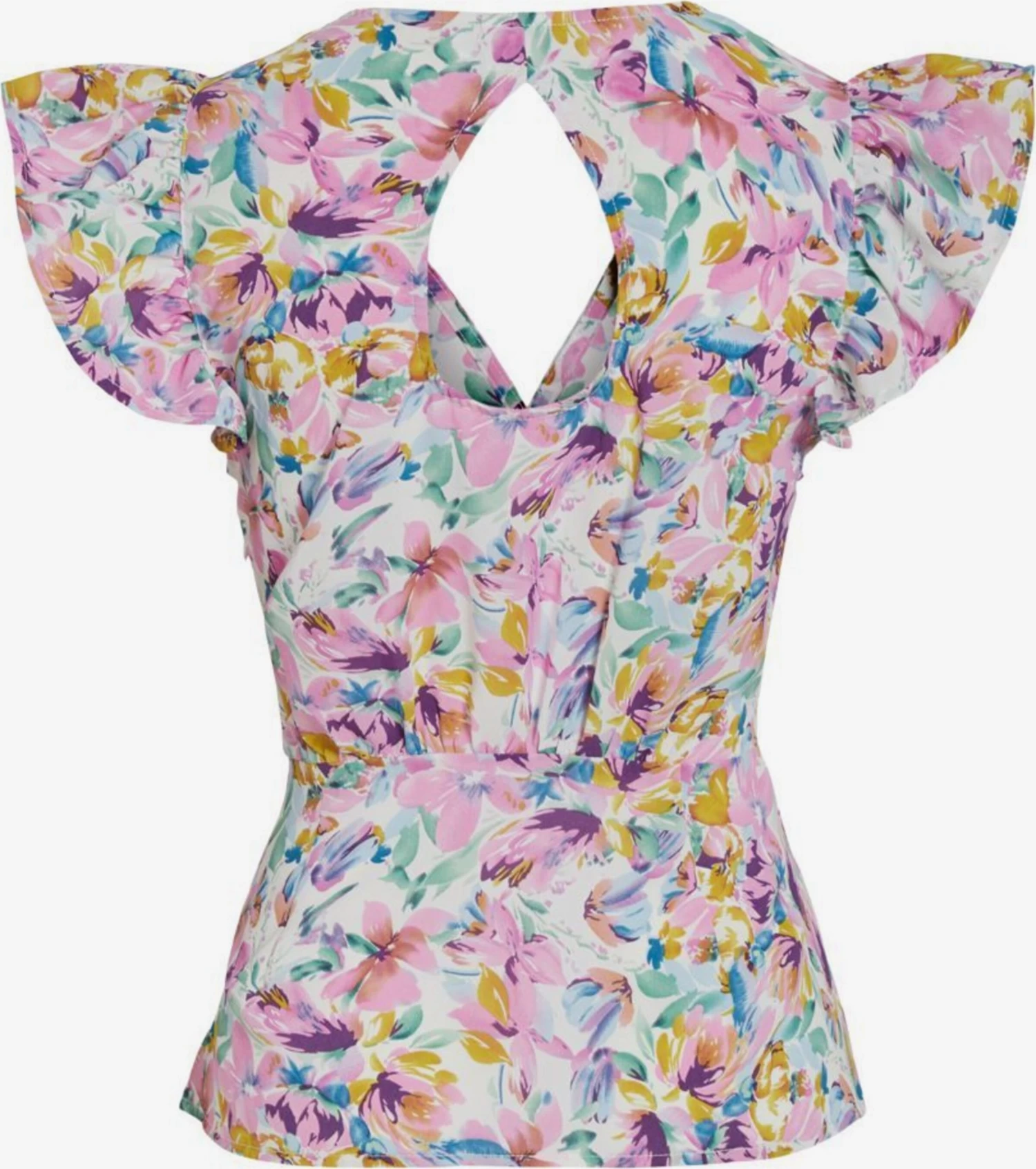 Vila Blouses Met Korte Mouw Blouse Dames Gemengde Kleuren 2 Vila Blouses Met Korte Mouw Blouse Dames Gemengde Kleuren - Afbeelding 2