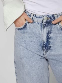 Vila Wide Leg Wide Leg Jeans Fiona Dames Lichtblauw -Vila 11360566c655f12ce1265bd6acfcf204