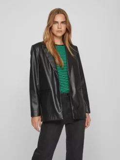 Vila Klassieke Blazers Blazers NILLE Dames Zwart -Vila 113ad6344ed3e197487e648c13c82441 scaled