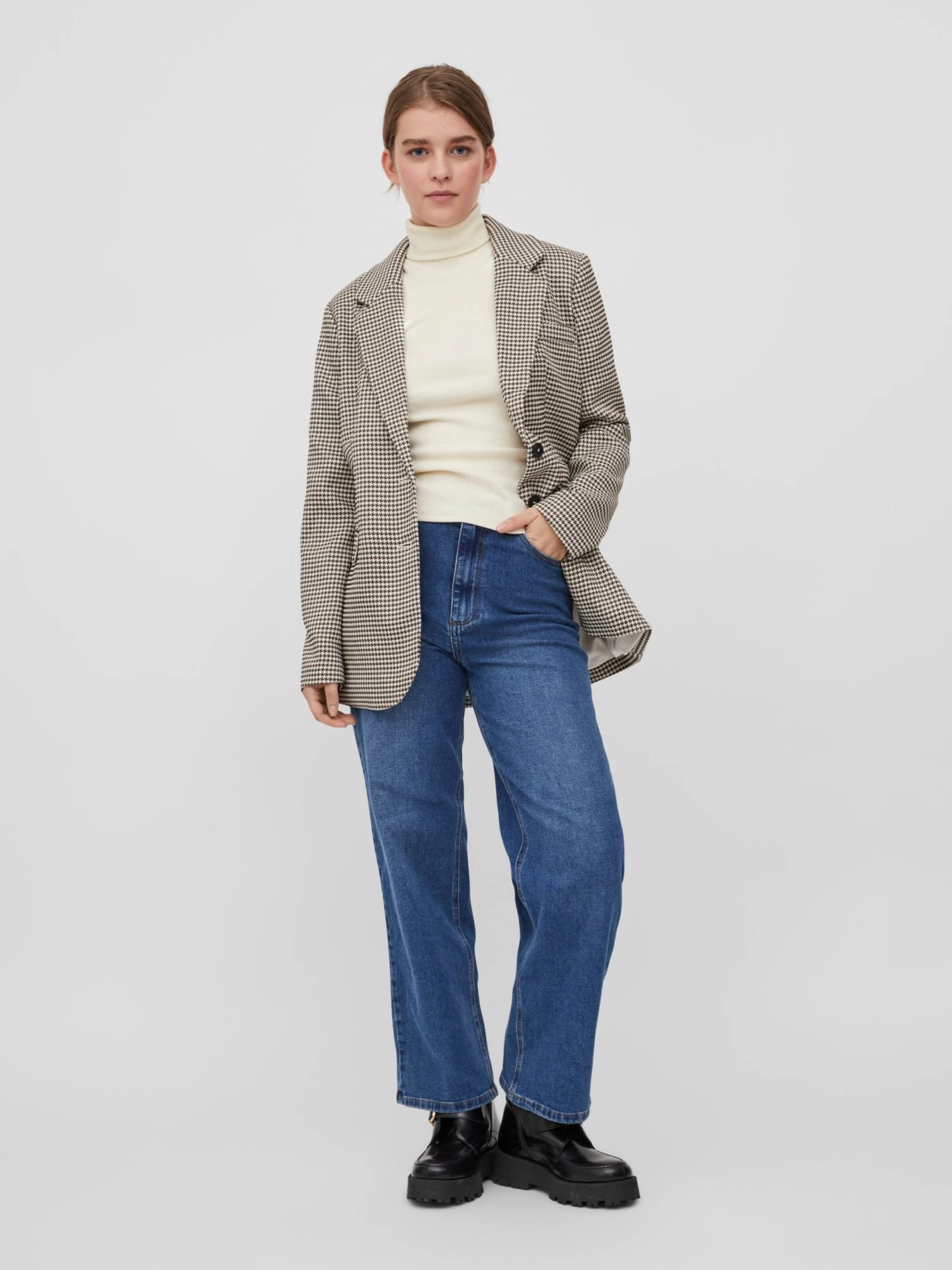 Vila Klassieke Blazers Blazers Ellia Dames Beige 4 Vila Klassieke Blazers Blazers Ellia Dames Beige - Afbeelding 4