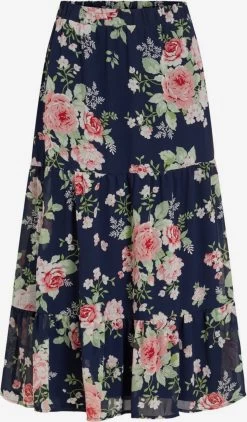 Vila Maxi Rokken Rok Dames Navy