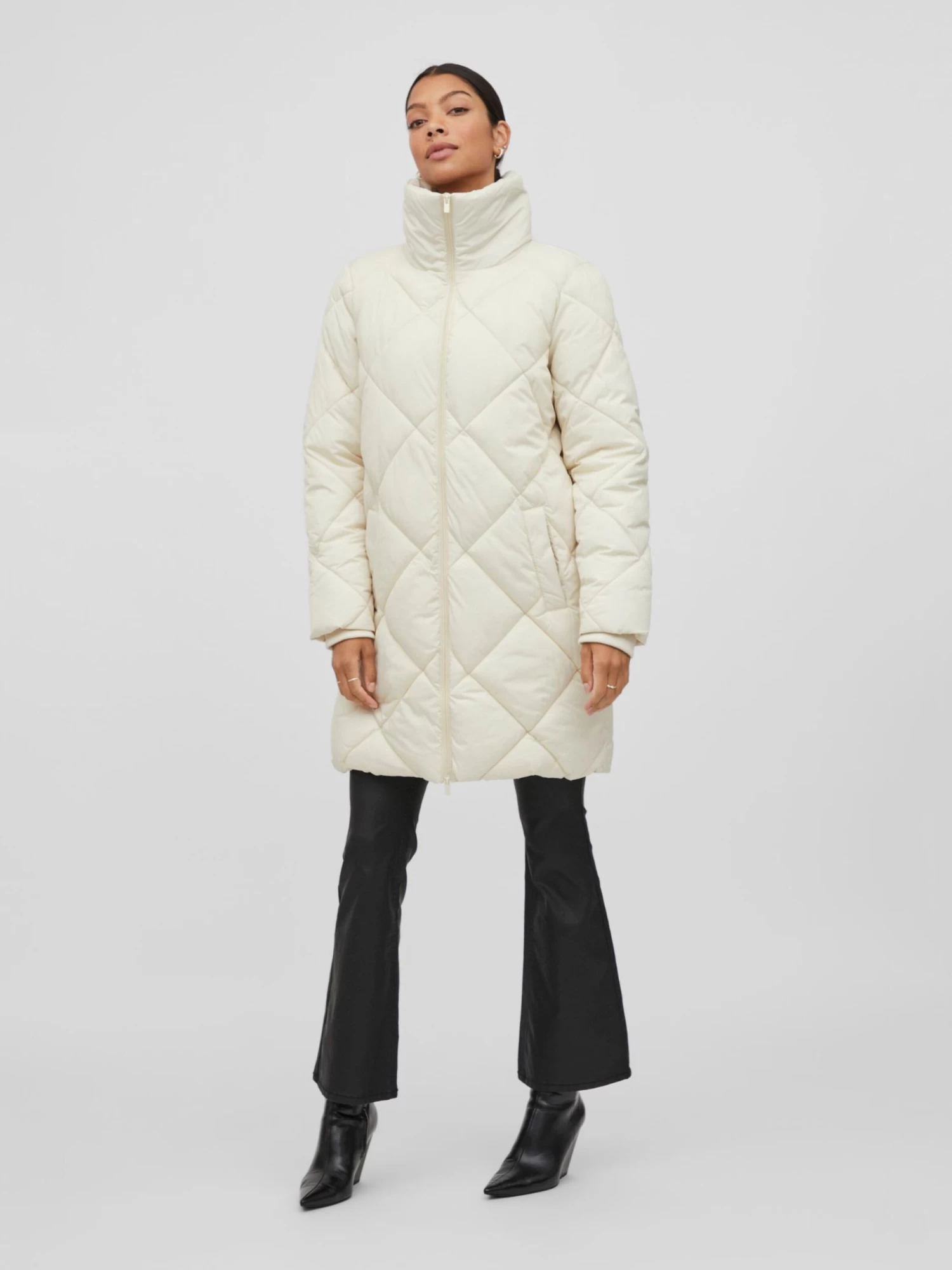 Vila Tussenmantels Tussenmantel Adaya Dames Crème 4 Vila Tussenmantels Tussenmantel Adaya Dames Crème - Afbeelding 4